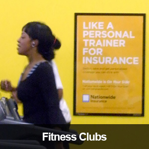 Fitness club advertising