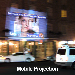 Mobile Projection Advertising Media
