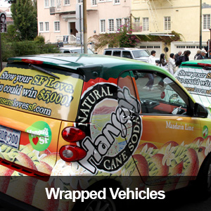 Wrapped Vehicle Advertising