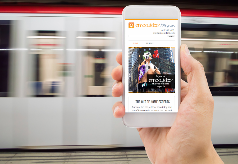 Study shows 74% of website traffic driven  by OOH campaign came from mobile!
