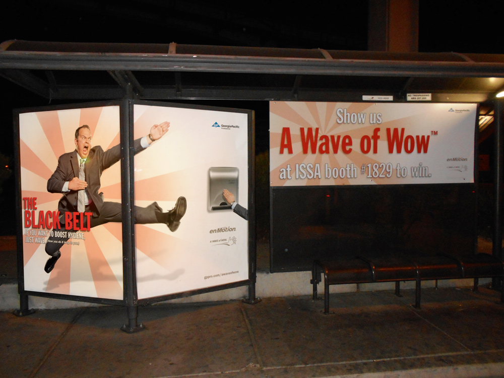 Trade Show Transit Shelter Advertising