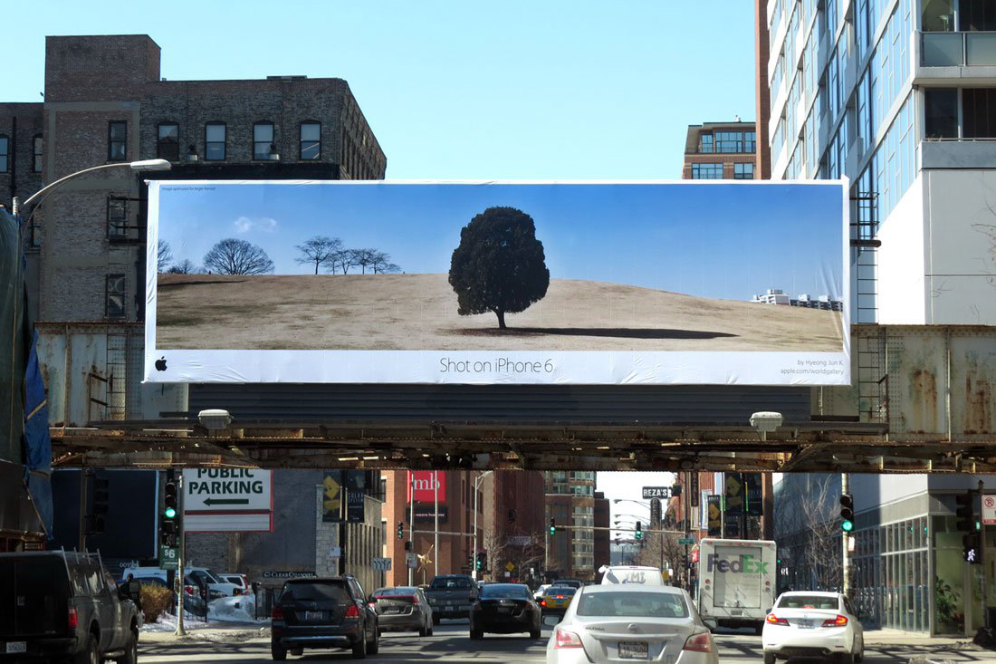 Apple Shot on iPhone Out of Home Billboard Campaign