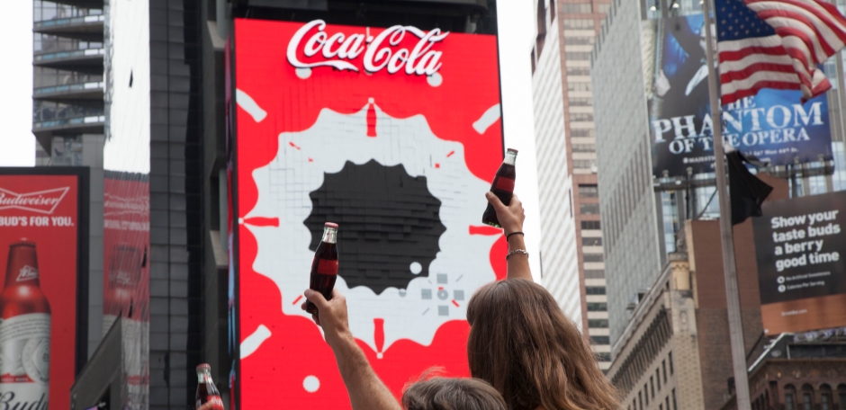 Coca Cola Time Square 3D Robotic Billboard and Experiential