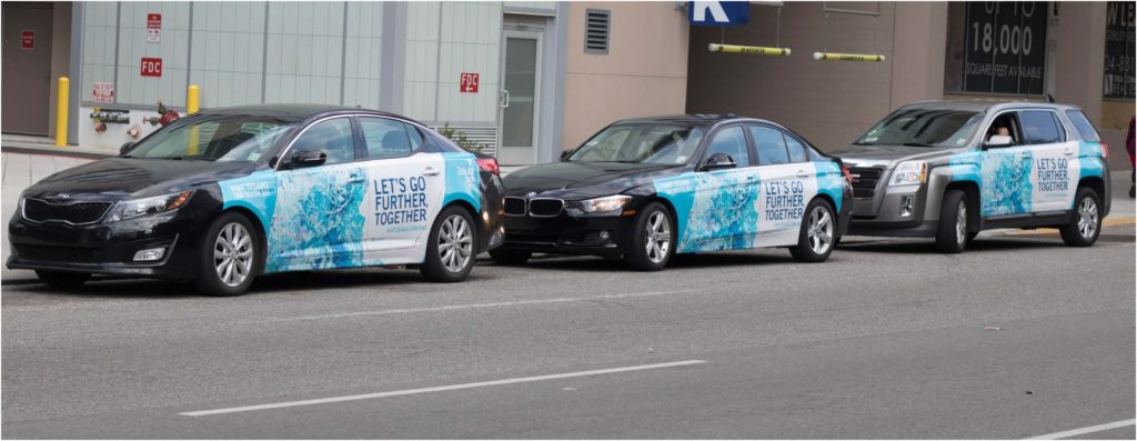 EMC Outdoor Blog - Wrapped Uber Lyft