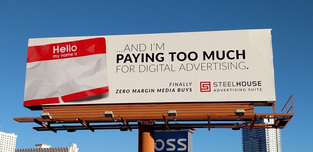 An image of a billboard that shows how you can use Out of Home media to reach a B2B audience