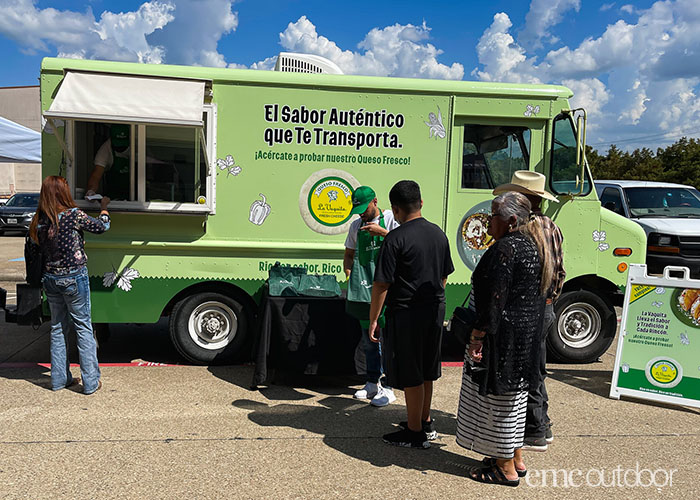 An image of a wrapped food truck for advertising