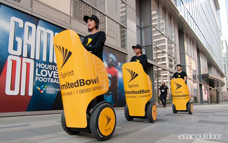 Sprint Segway outside Superbowl