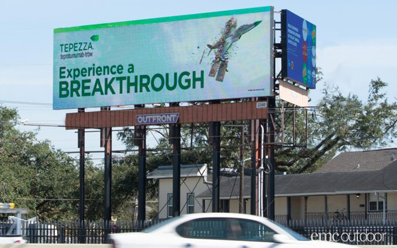 digital billboard next to highway