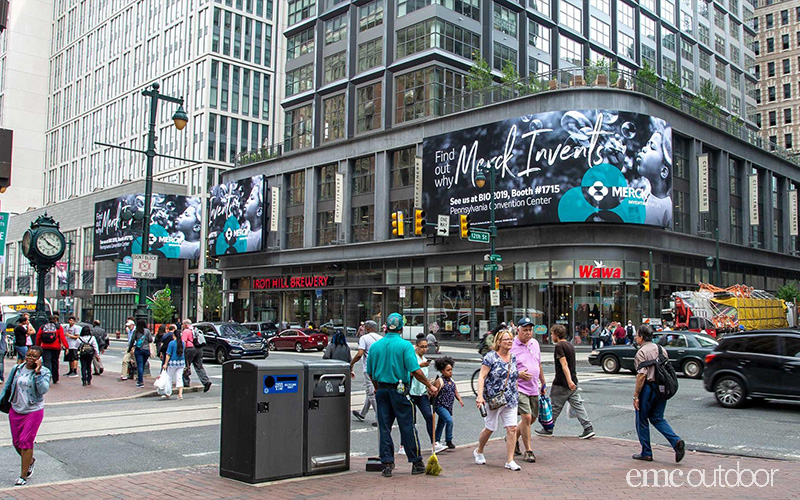 East Market Street in Philadelphia Out of Home Advertising