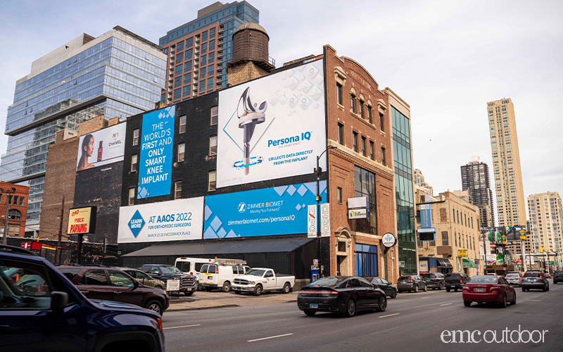 OOH advertising in Chicago - wallscape