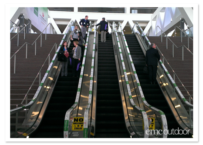 Branded escalator handrails