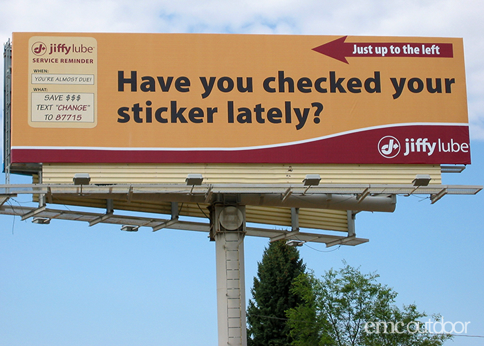 gas station billboard advertising