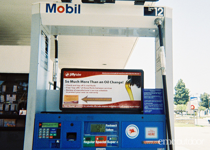gas station billboard advertising