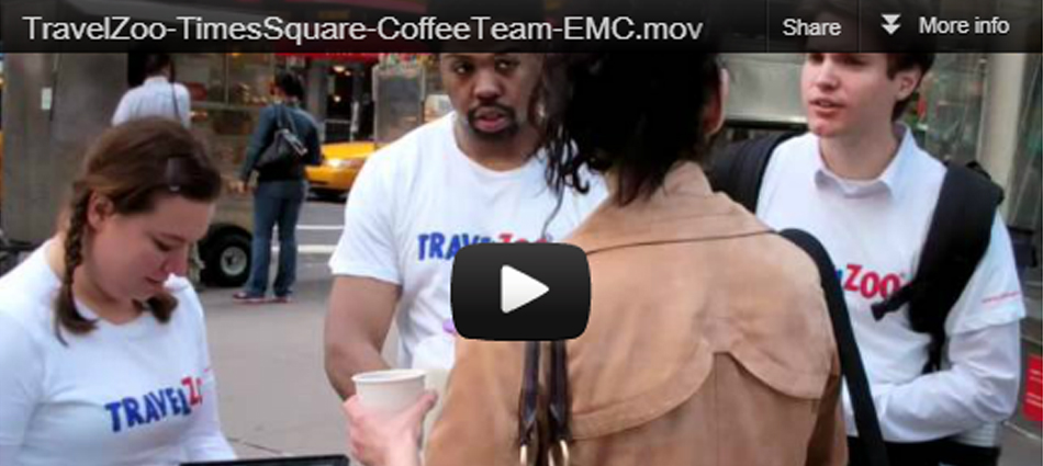Travelzoo – video from our coffee team in Times Square