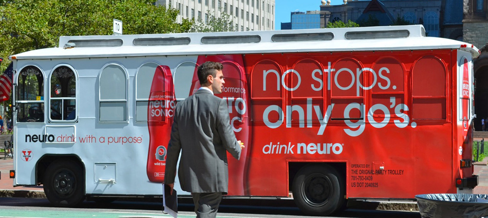 Neuro Energy Drink: Takes over the streets with out of home media