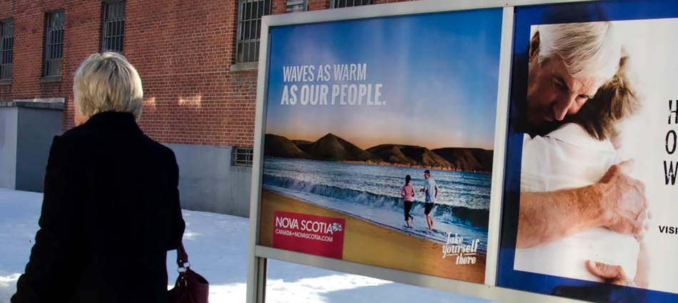 Nova Scotia Uses outdoor advertising to promote tourism