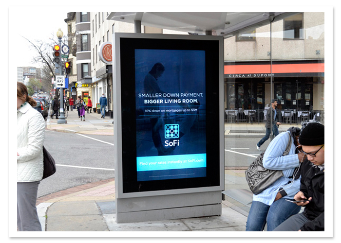 digital transit shelter advertising