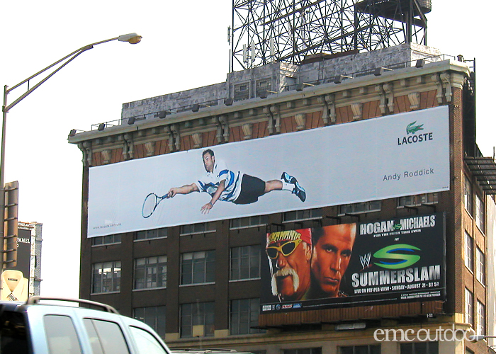 Campaign: Lacoste - US Open 2005 - Out-of-Home Advertising | EMC Outdoor