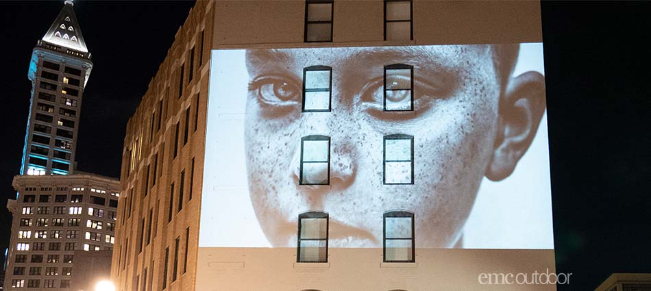 Seattle Union Gospel Mission: OOH Projections Raise Awareness for Homelessness