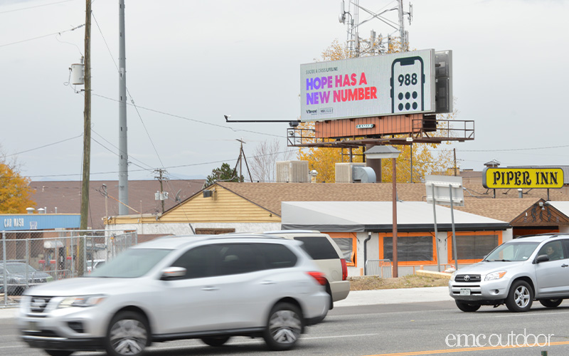 988 Suicide Prevention billboard 