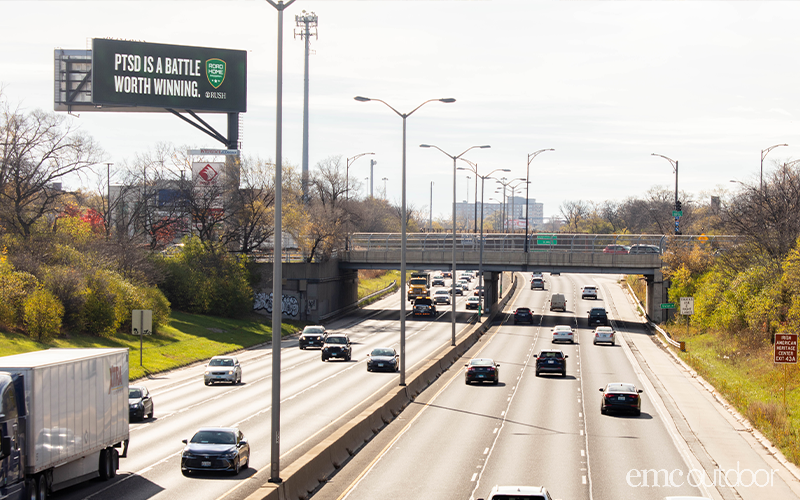 PTSD billboard awareness for veterans