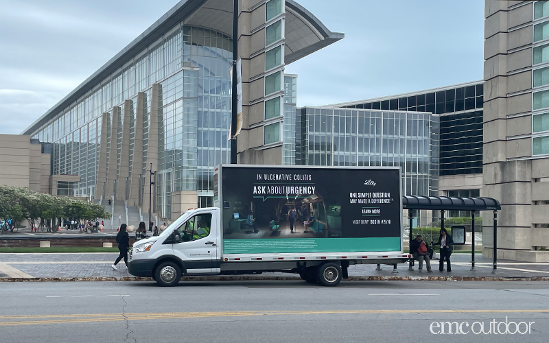 out of home tradeshow sponsorship mobile billboard