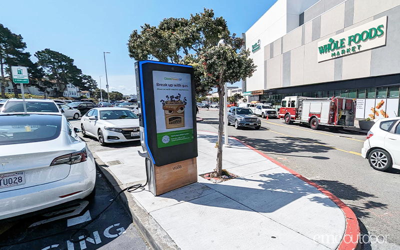 EV Charging Station outside Whole Foods Market.