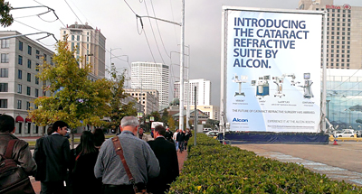 Trade Show Marketing Wallscape for Alcon