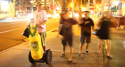 Segway advertising for Bud Light Lime