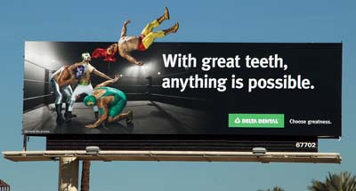 billboard ad for Delta Dental