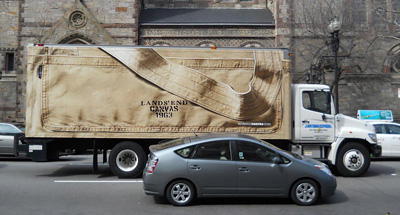 Truckside Advertising for Lands' End