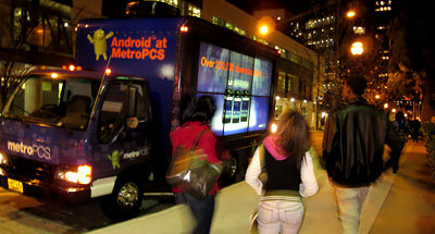 Digital Mobile Billboard Advertising for MetroPCS