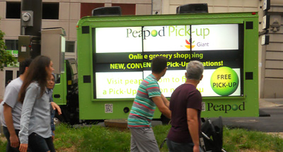 Digital Mobile Billboard Advertising for Peapod