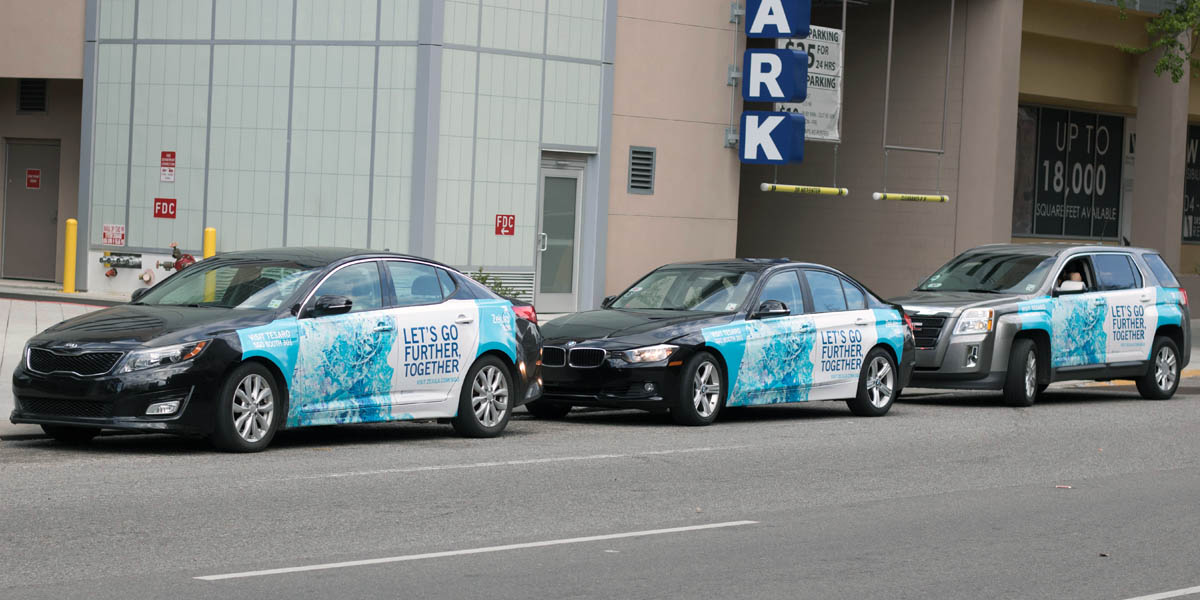 Custom 3D branded Segway ads being used in San Diego