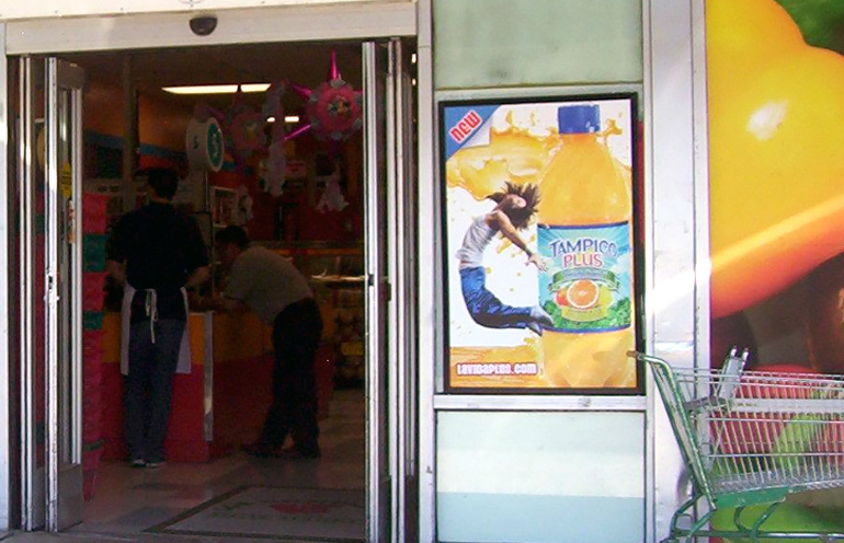 convenience store advertising posters