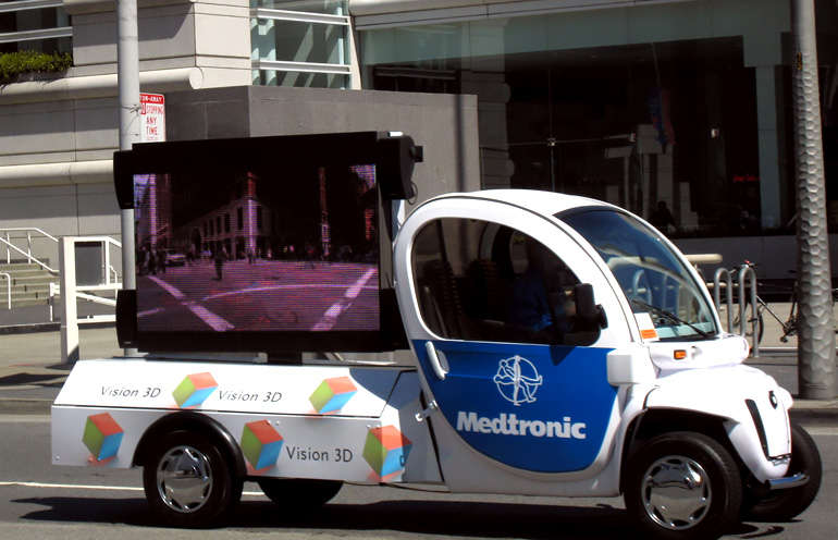 digital vehicle advertising emc outdoor