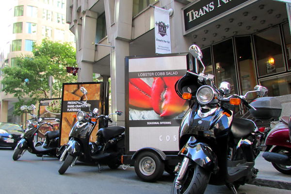 Image of Scooter Advertising  Displays