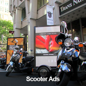 Image of Scooter Advertising  Displays