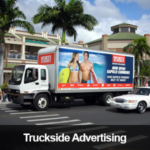 Image of truckside advertising display