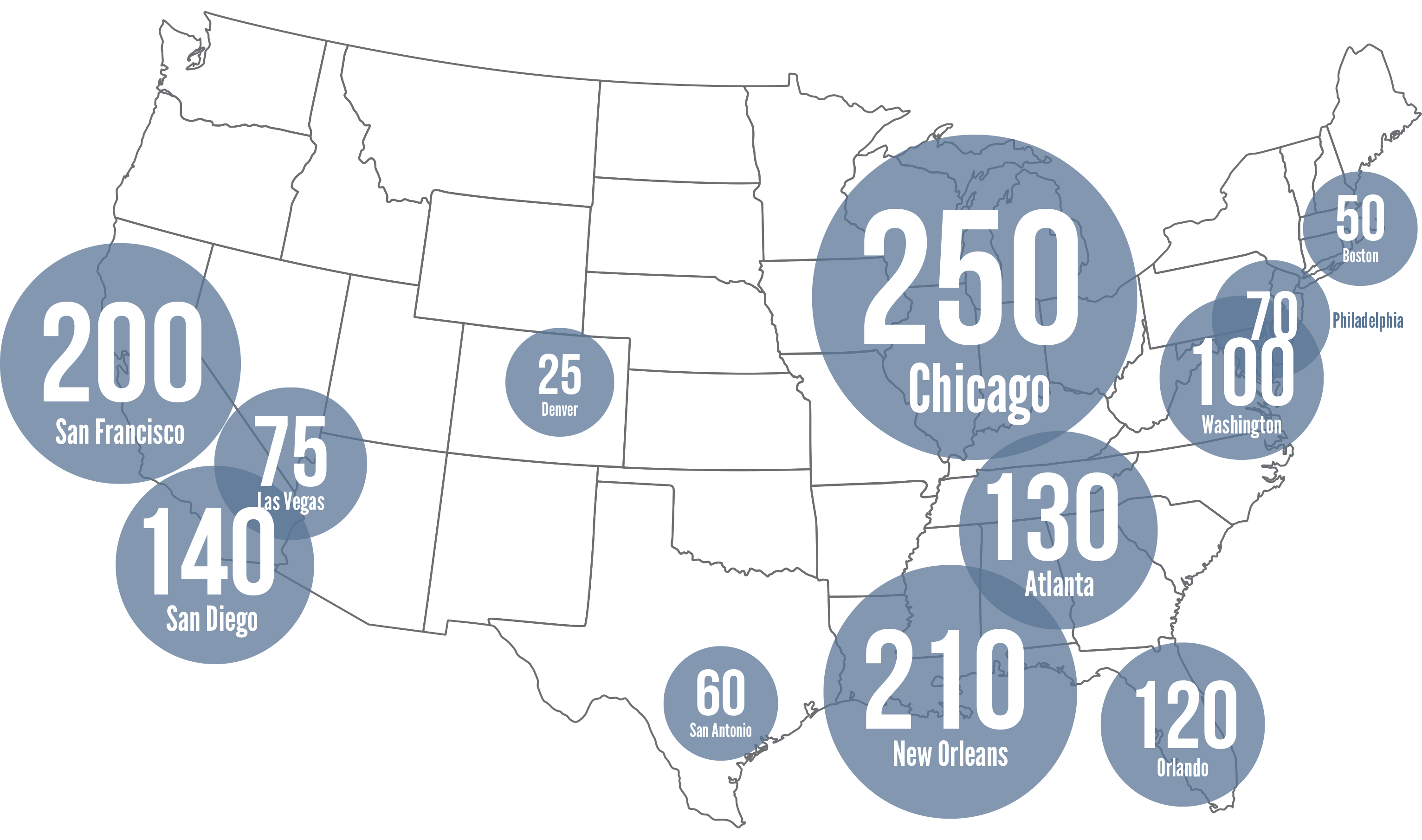 map of trade show marketing campaigns